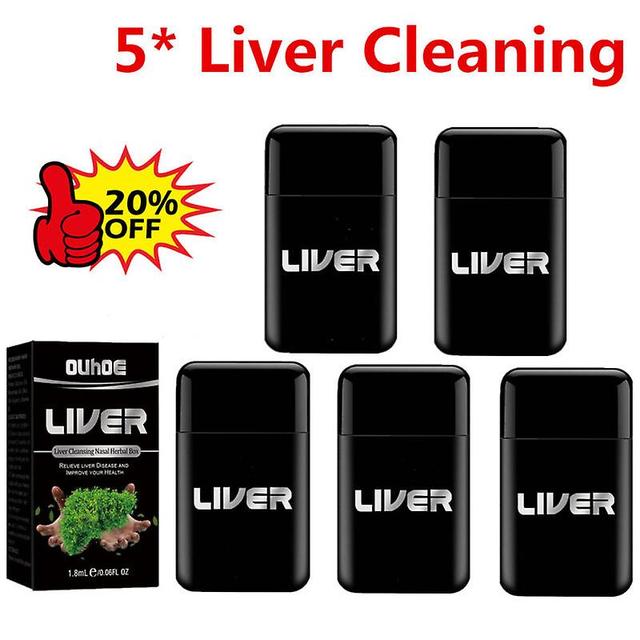 5PACK GFOUK Vegan Liver Cleanse Detox & Repair Nasal Herbal Box, Lung Cleanse on Productcaster.