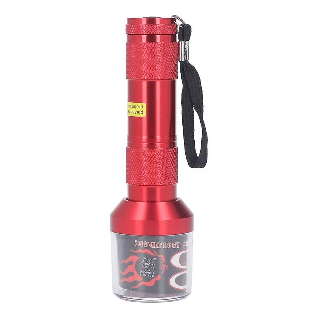 Electrical Herb Tobacco Grinder Aluminium Alloy Flashlight Shape Handheld Fine Grinding Grinder Cracker Red on Productcaster.