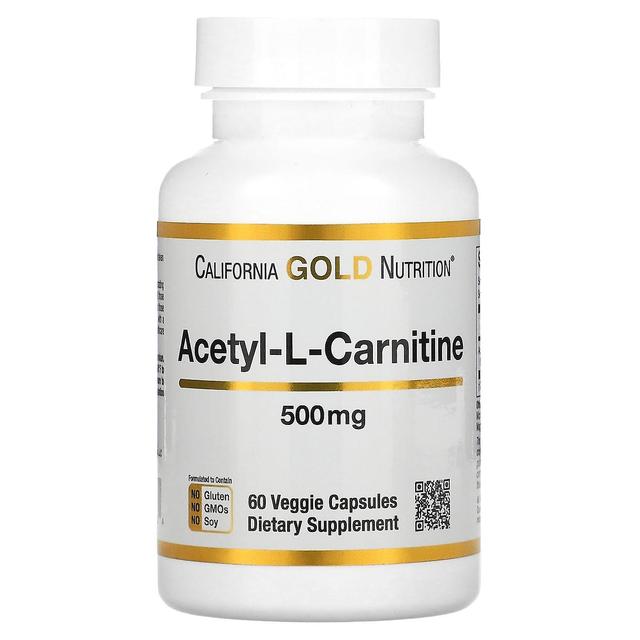 California Gold Nutrition, Acetyl-L-Carnitine, 500 mg, 60 Veggie Capsules on Productcaster.