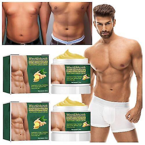 Wavepig 2pcs Gynecomastia Firming Ginger Cream Helps Burn Fat And Speed Up Metabolism on Productcaster.