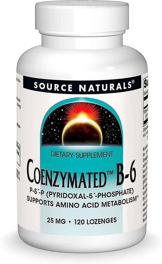 Source Naturals Coenzymated Vitamin B-6 25mg 120 Peppermint Lozenge on Productcaster.