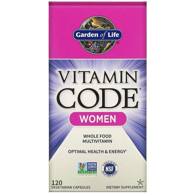 Garden of Life, Vitamin Code, Women, 120 Vegetarian Capsules on Productcaster.