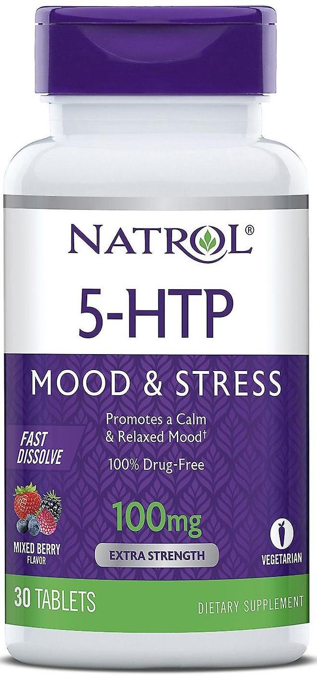 Natrol 5HTP Fast Dissolve 100 mg 30 Tablets 40 gr on Productcaster.