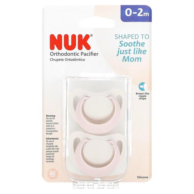 NUK, Orthodontic Pacifier, 0-2 Months, 2 Pack on Productcaster.