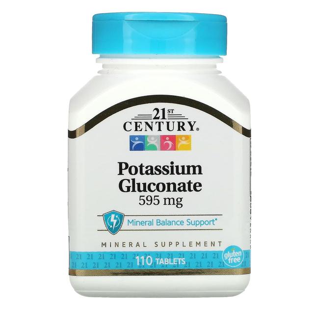 21st Century, Potassium Gluconate, 595 mg, 110 Tablets on Productcaster.