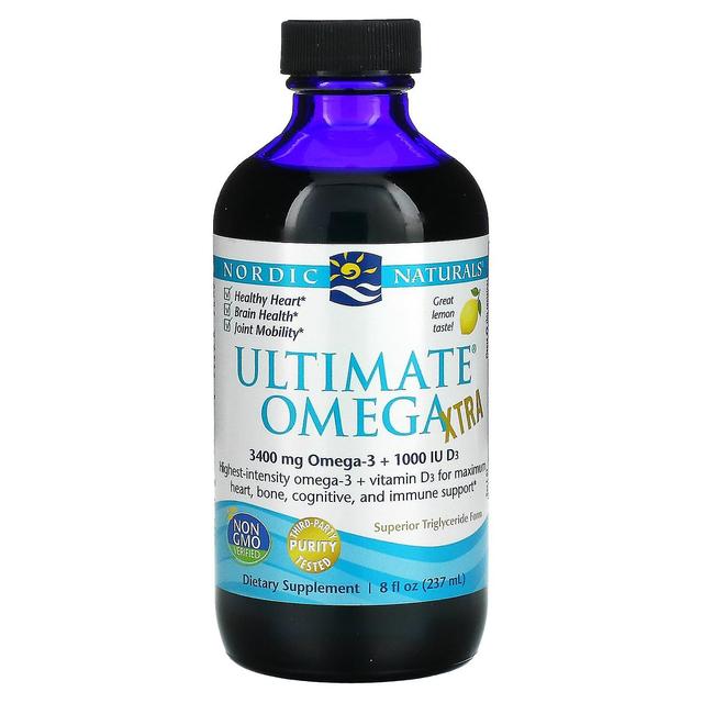 Nordic Naturals, Ultimate Omega Xtra, Citron, 237 ml on Productcaster.