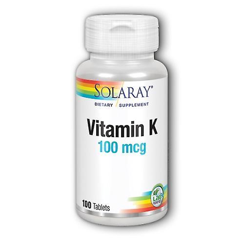 Solaray Vitamín K,100 mcg,100 kariet (balenie po 2) on Productcaster.