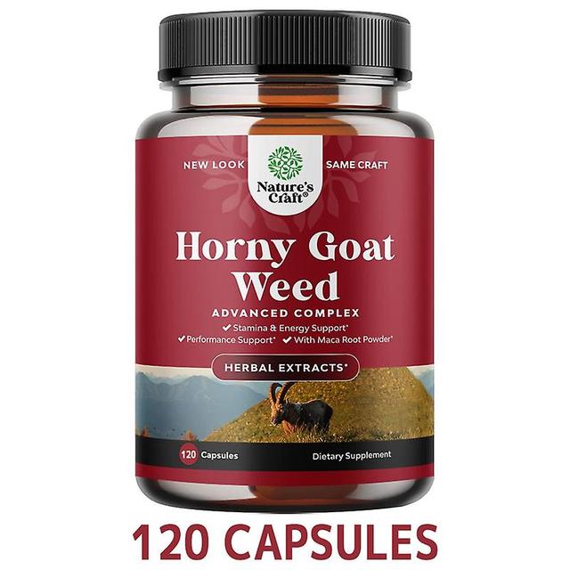 Vorallme Horny Goat Weed Male Enhancement - s Tongkat Ali Saw Palmetto extrakt zo ženšenu a koreňa čiernej Maca pre výdrž a energiu 120 Capsules on Productcaster.