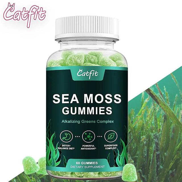 Visgaler Natural&organic Sea Moss Gummies Apple Cider Vinegar Anti-aging Detoxification Seaweed Iodine Supplement Snake 30PCS on Productcaster.