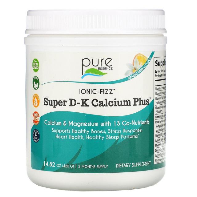 Pure Essence, Ionic-Fizz, Super D-K Calcium Plus, Orange Vanilla, 14.82 oz (420 on Productcaster.