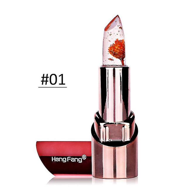 Buy 1 Get 1 Freefashion Temperature Changed Lipstick Moisturizer Nourishing Flower Fruit Flavors Lip Balm Lips on Productcaster.