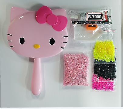 Duqi Sanrios Hellokittys Anime Kawaii DIY Kreativt handtag Spegel Stick Borr Material Väska Flickvän Födelsedagspresent Net Röd Bärbar Hellokittys ... on Productcaster.