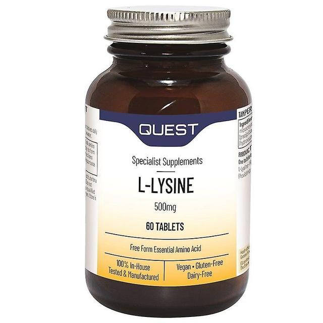 Quest Vitamins Quest vitaminas L-lisina 500mg Tabs 60 (601734) on Productcaster.