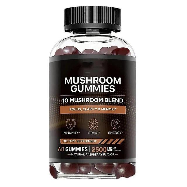 Vorallme 1 Bottle Strong Immune Support Of Lion Bristle Mushroom Fudge Relieves Mild Depression, Anxiety And Gastrointestinal Ulcer 1 Bottle 60 Pills on Productcaster.