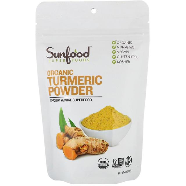 Sunfood, Ekologiskt gurkmeja pulver, 4 oz (113 g) on Productcaster.