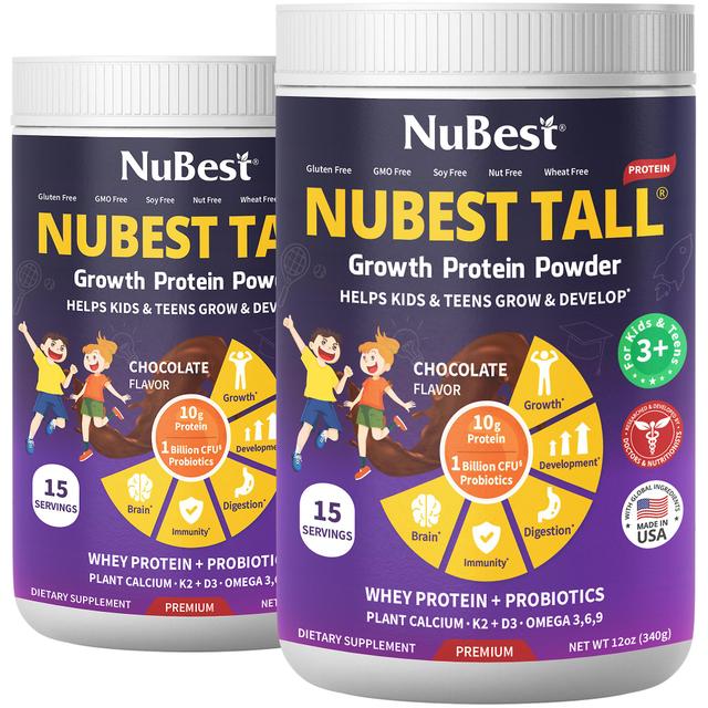 NuBest Tall Protein, Maximize Height Growth, Chocolate Shake for Ages 2+, 15 servings on Productcaster.