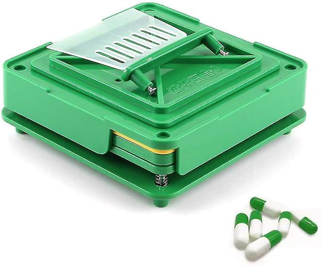 Manual Capsules Filler 100 Holes Empty Capsule Plates With Spreader, Filling Tool Capsule For Hospital Clinic Laboratory And Home, Size 0 (green)-mxbc on Productcaster.