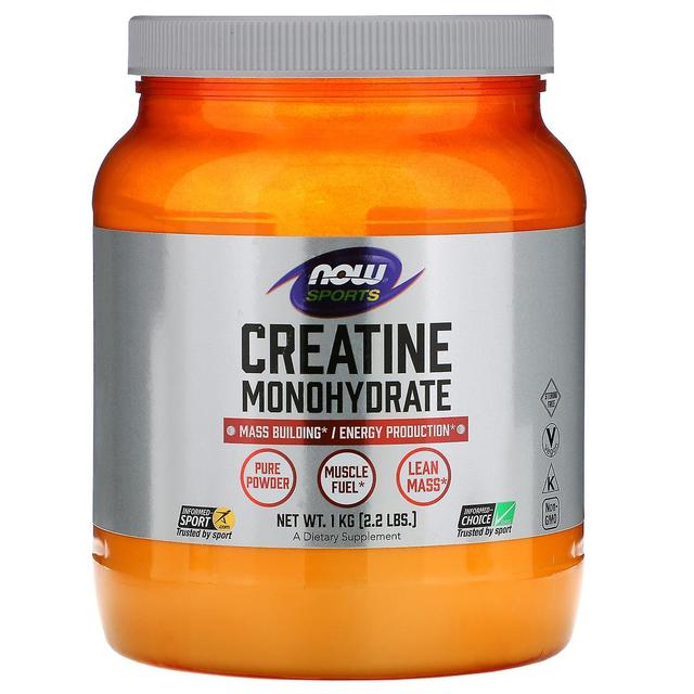 NOW Foods NU Livsmedel, Sport, Kreatinmonohydrat, 2.2 lbs (1 kg) on Productcaster.