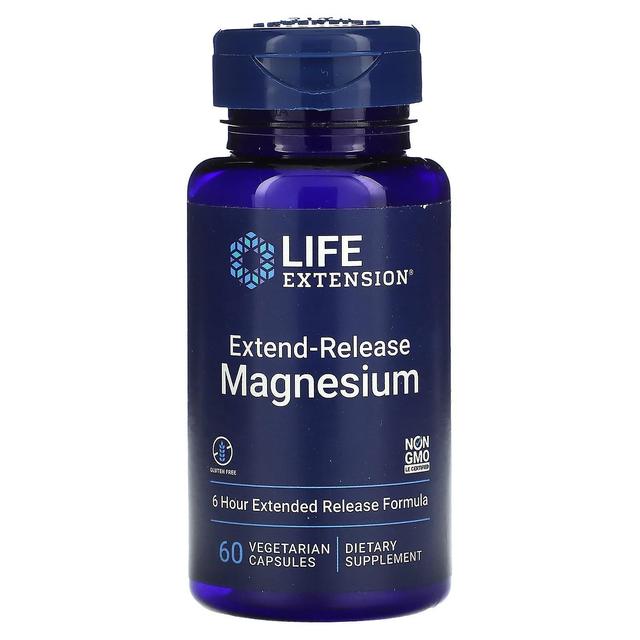 Life Extension Elämän pidentäminen, pitkävaikutteinen magnesium, 60 kasviskapselia on Productcaster.