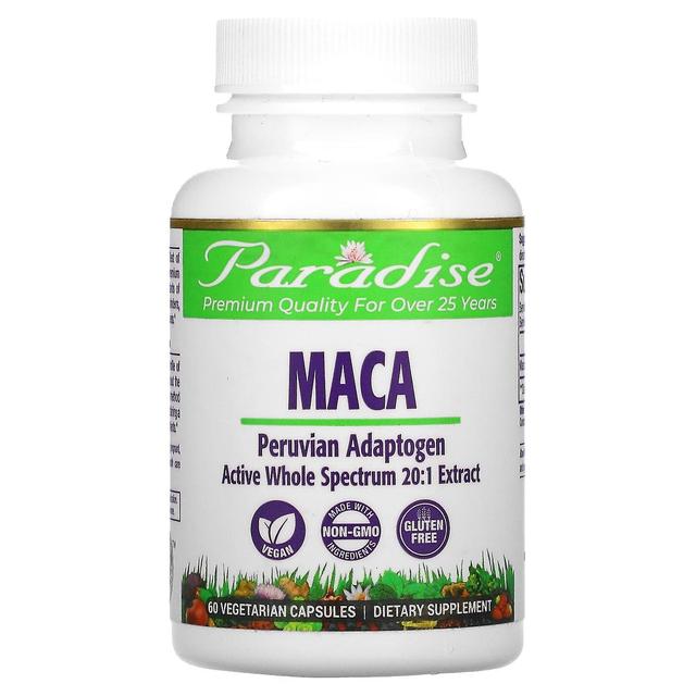 Paradise Herbs, Maca, 60 kasviskapselia on Productcaster.