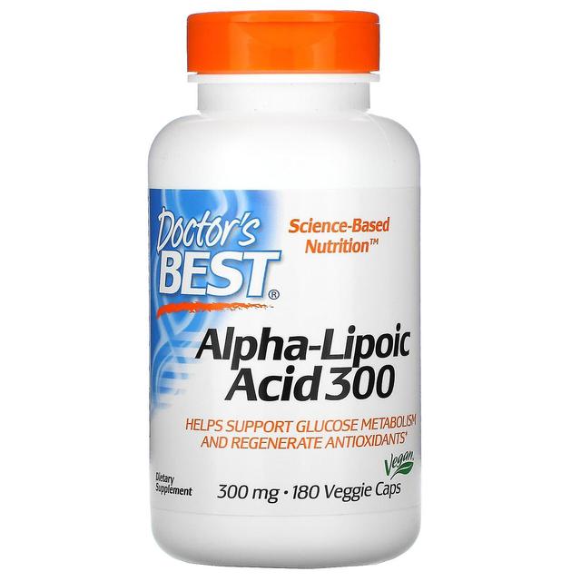 Doctor's Best, Alpha-Lipoic Acid 300, 300 mg, 180 Veggie Caps on Productcaster.