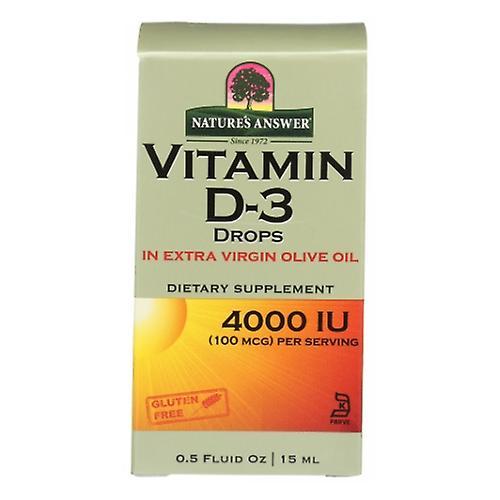 Nature's Answer Príroda odpoveď vitamín D-3 kvapky, 4000 IU, 0,5 oz (balenie po 6) on Productcaster.