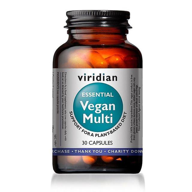 Viridian Essential Vegan Multi Capsules 30 (119) on Productcaster.