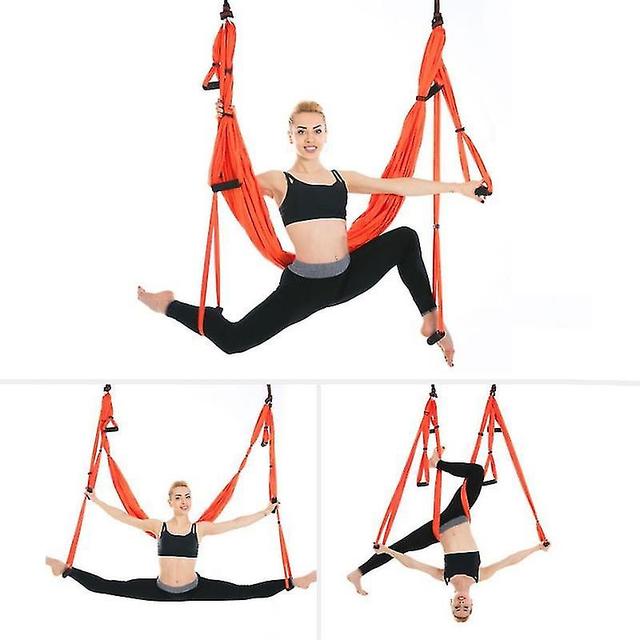 Arez Active Silk Aerial Yoga Schaukel Set & Hängematten-Kit für verbesserte Yoga-Umkehrhaltungen, Flexibilität, Rumpfkraft und Rumpfkraft Linderung... on Productcaster.