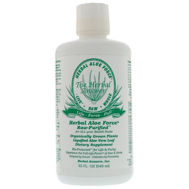 Herbal Answers, Herbal Aloe Force, raakapuhdistettu, 32 fl oz (946 ml) on Productcaster.