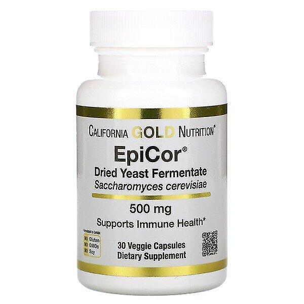 California Gold Nutrition, EpiCor, Dried Yeast Fermentate, 500 mg, 30 Veggie Capsules on Productcaster.