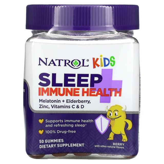 Natrol, Kids, Sleep + Immune Health, Berry, 50 Gummies on Productcaster.