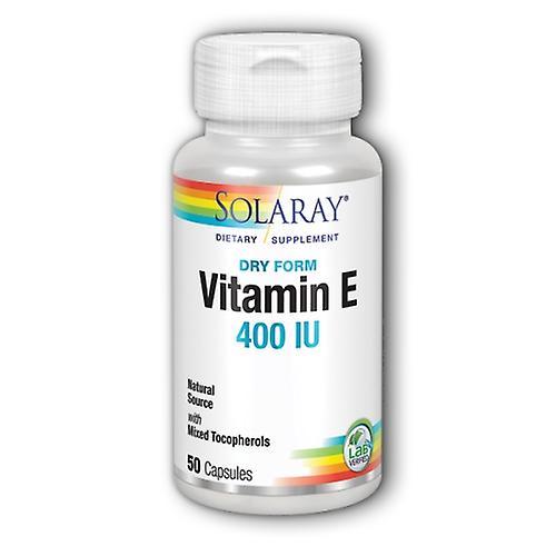 Solaray Dry Da Vitamina E,400 UI,50 Caps (Confezione da 2) on Productcaster.