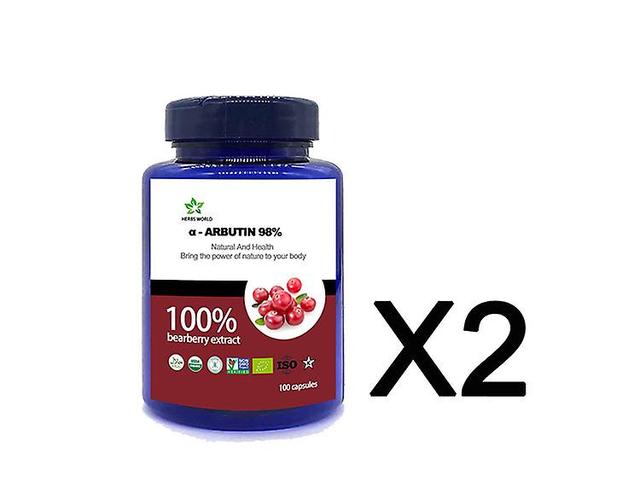 Vorallme Alpha Arbutine Naturelle 98% 100pcs/bouteille 100% Poudre d’extrait de fruit d’ours 2 bottle 100pcs on Productcaster.