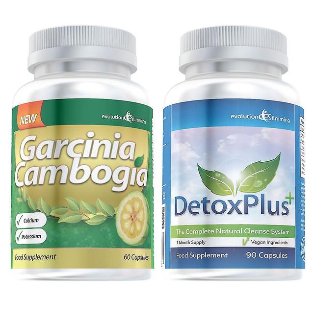 Garcinia Cambogia Cleanse Combo 1000mg 60% HCA com potássio e cálcio - 1 mês de fornecimento - controle do apetite e Colon Cleanse - Evolution Slim... on Productcaster.