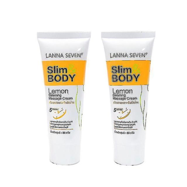 Buy One Get One Free Thai Lemon Massage Cream, Firming, Reducing Waist, Slimming, Reducing Belly, 80g/bottle on Productcaster.