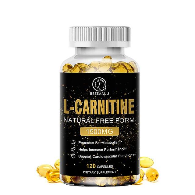 Visgaler L-carnitine Capsules Citruline Promote Muscle Growth Energy Support Anti-fatigue Exercise Dietary Gym Supplement 120pcs on Productcaster.