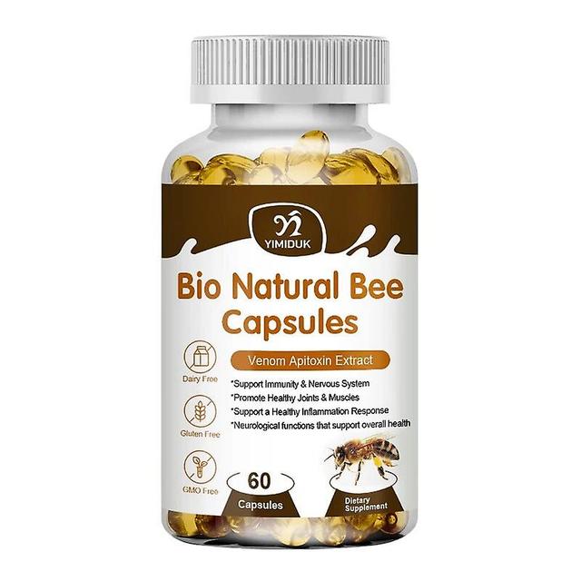 Eccpp Bio Natural Bee Capsules Support Immunity & Nervous System Promote Healthy Joints & Musdes Joint Pain Capsules Relieve Arthritis 1 Bottles 12... on Productcaster.