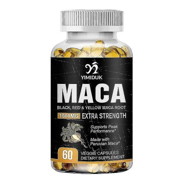 Peruvian Horny Goat Maca Root Capsules With High Potency Ginseng, Maca Root Supports Fertility Booster For Men And Women on Productcaster.