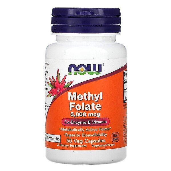 Now Foods, Methyl Fosan, 5,000 mcg, 50 Veg Capsules on Productcaster.