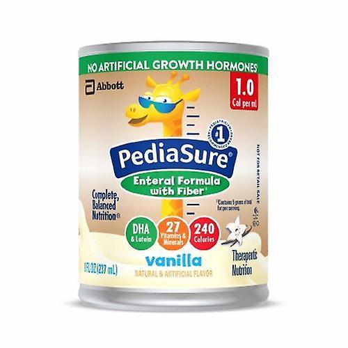 Abbott Nutrition Fórmula de alimentación por sonda pediátrica PediaSure Enteral con fibra 8 oz. Lata lista para usar, cuenta de 24 (paquete de 2) on Productcaster.