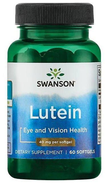 Swanson Lutein 40 mg 60 pehmeää geeliä on Productcaster.