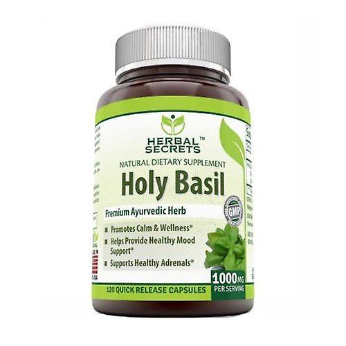 Amazing Nutrition Herbal Secrets Holy Basil, 1000 mg, 120 VegCaps (Paquete de 1) on Productcaster.