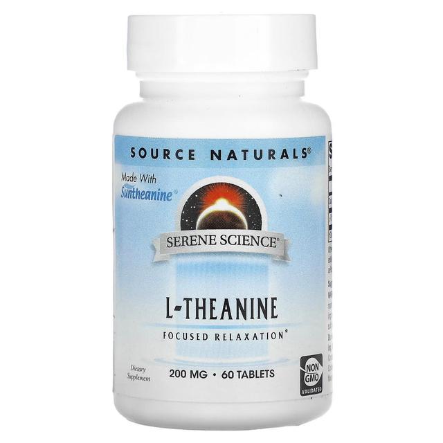 Source Naturals, Serene Science, L-Theanine, 200 mg, 60 Tablets on Productcaster.