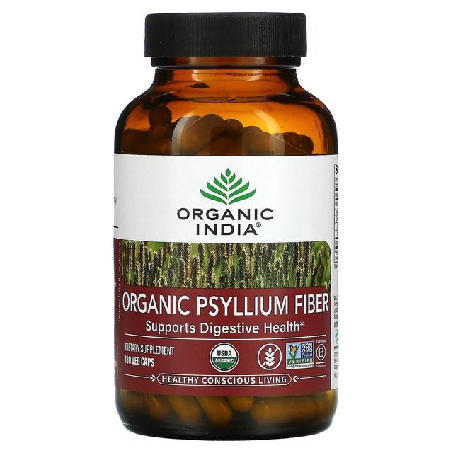 Organic India, Organic Psyllium Fiber, 180 Veg Caps on Productcaster.