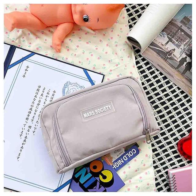 Small Freshs Net Bag Storage Bag Multifunctional Pencil Bag For Women Girls Purple on Productcaster.