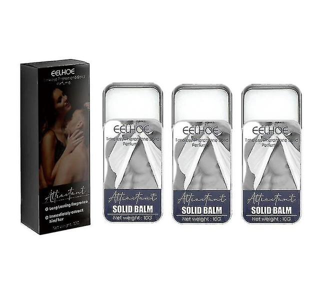 Eelhoe Solid Balm Smear Body Skin Lasting Fragrance Air Fresh Light Fragrance Portable Balm Bx male 3pcs on Productcaster.