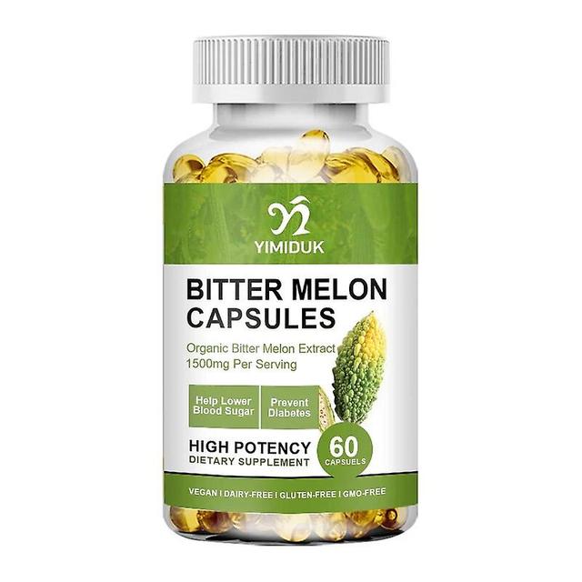 Eccpp Bitter Melon Extract Capsules Blood Sugar Support Supplement Helps Support Healthy Blood Sugar & Glucose Levels 1 Bottles 120 pcs on Productcaster.