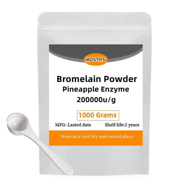 Huamade reines Bromelain-Enzympulver, Ananasextrakt, Haut weich machen, Flecken aufhellen und entfernen, verjüngen 250g on Productcaster.