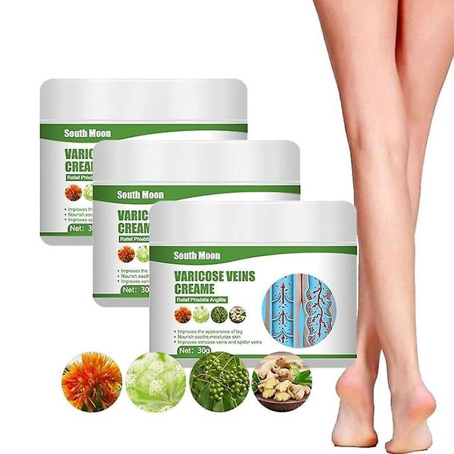 3pcs Cremevital Varicose Vein Cream, Varicose Vein Cream For Legs, Cremevital Varicose Veins Cream, Eliminate Varicose Veins And Spider Veins,relieve on Productcaster.