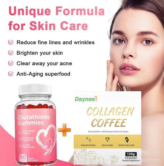 Whitening Capsule Gummy + Whitening Coffee Powder, Bleaching, Antioxidant, Anti-aging, Pigmentation, Whitening Coffee Powder, Collagen Powder, Keto... on Productcaster.